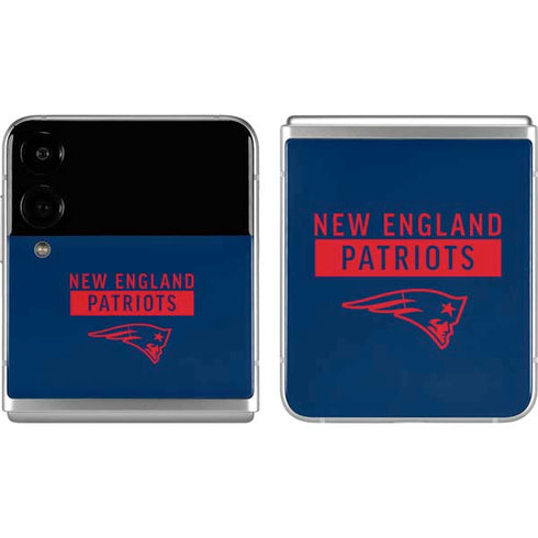 NFL New England Patriots Blue Performance Series Galaxy Z Flip4 5G Skin